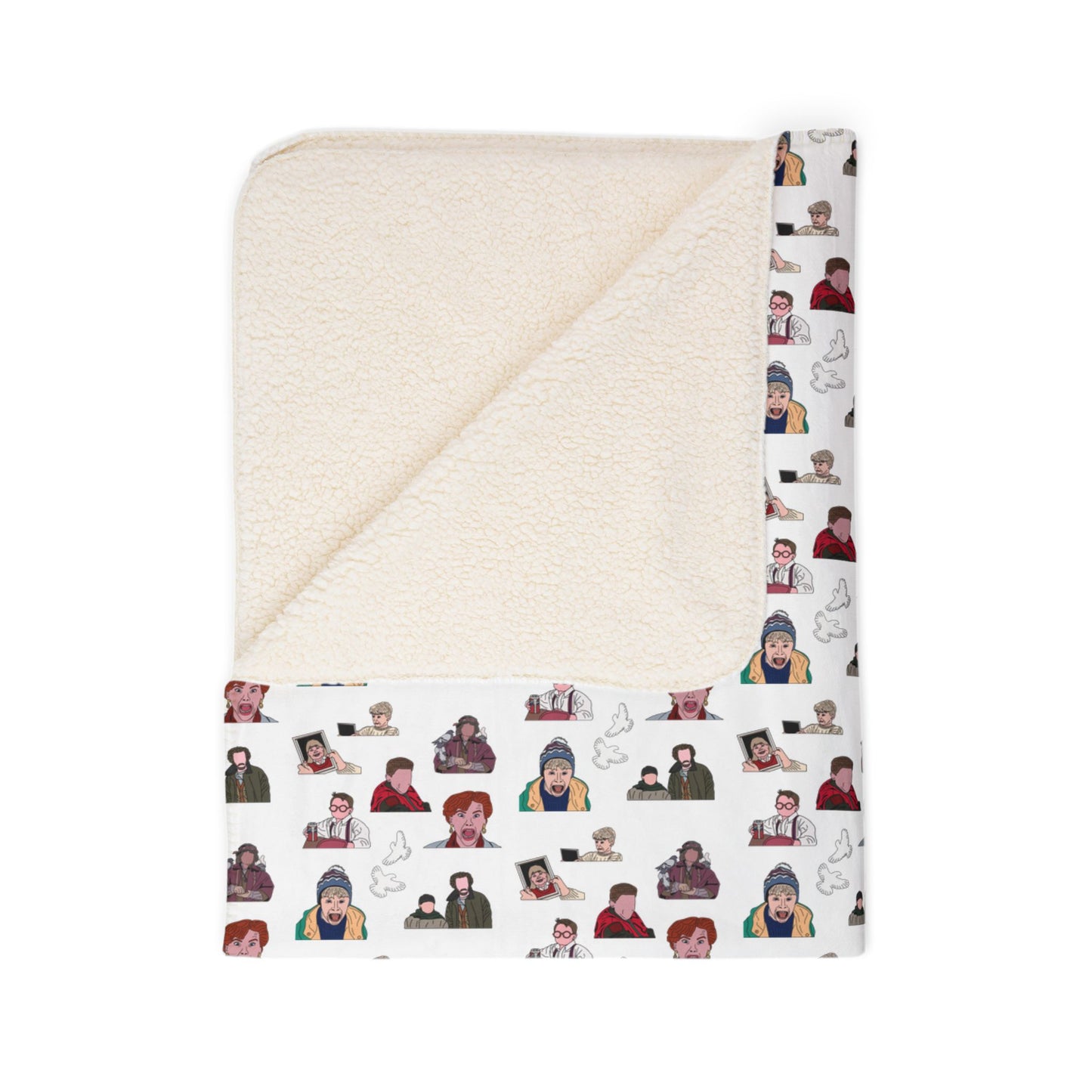 Home Alone Fleece Sherpa Blanket
