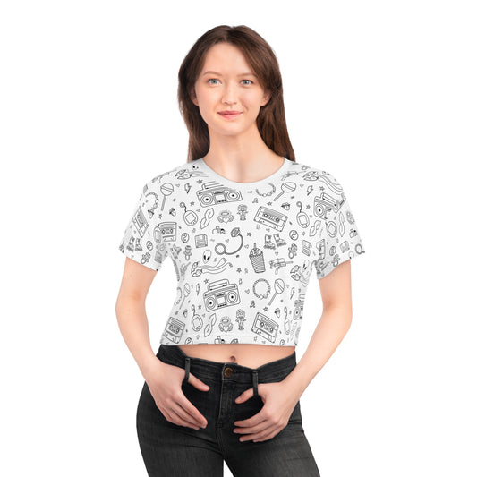 All That 90s Print Crop
