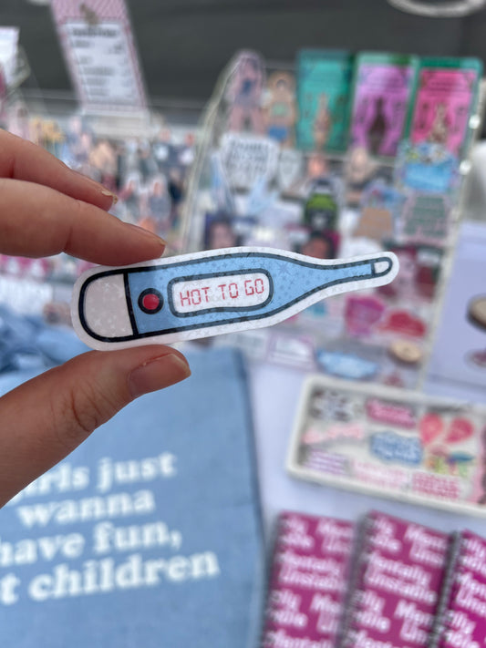 Hot To Go Sticker