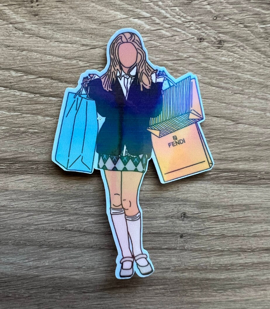 Cher Horowitz Shopping Clueless Sticker