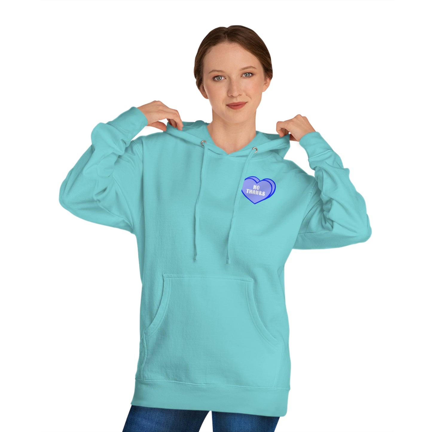 Candy Hearts No Thanks Unisex Hoodie