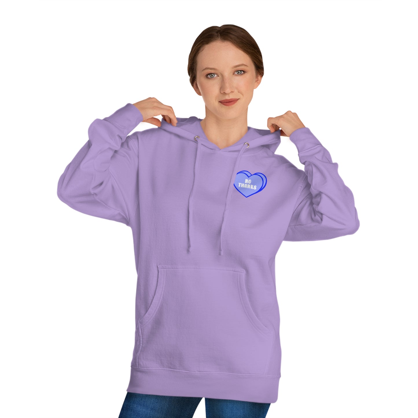 Candy Hearts No Thanks Unisex Hoodie
