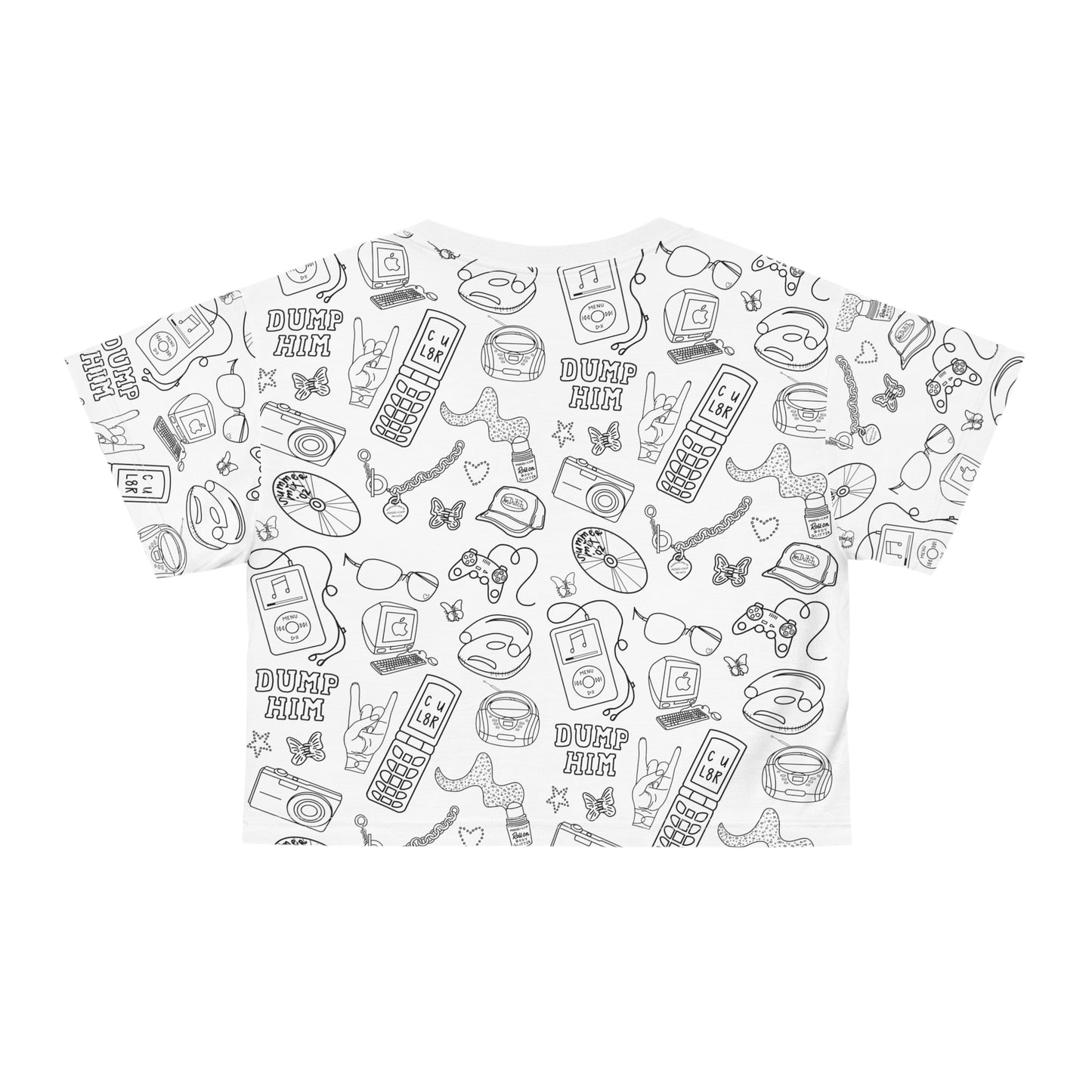 Totally 2000s Print Crop