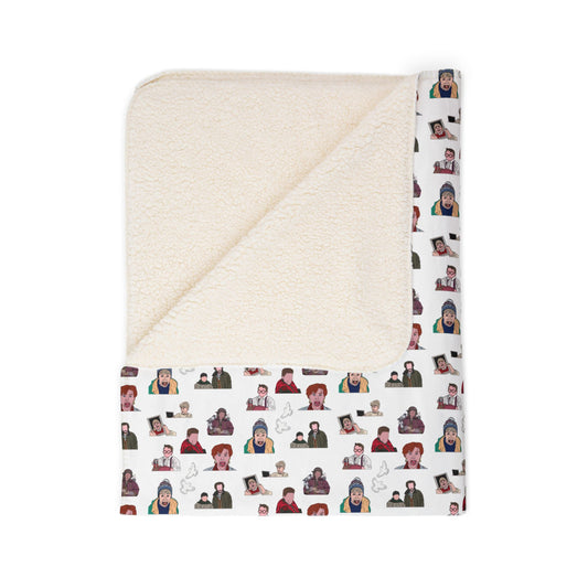 Home Alone Fleece Sherpa Blanket