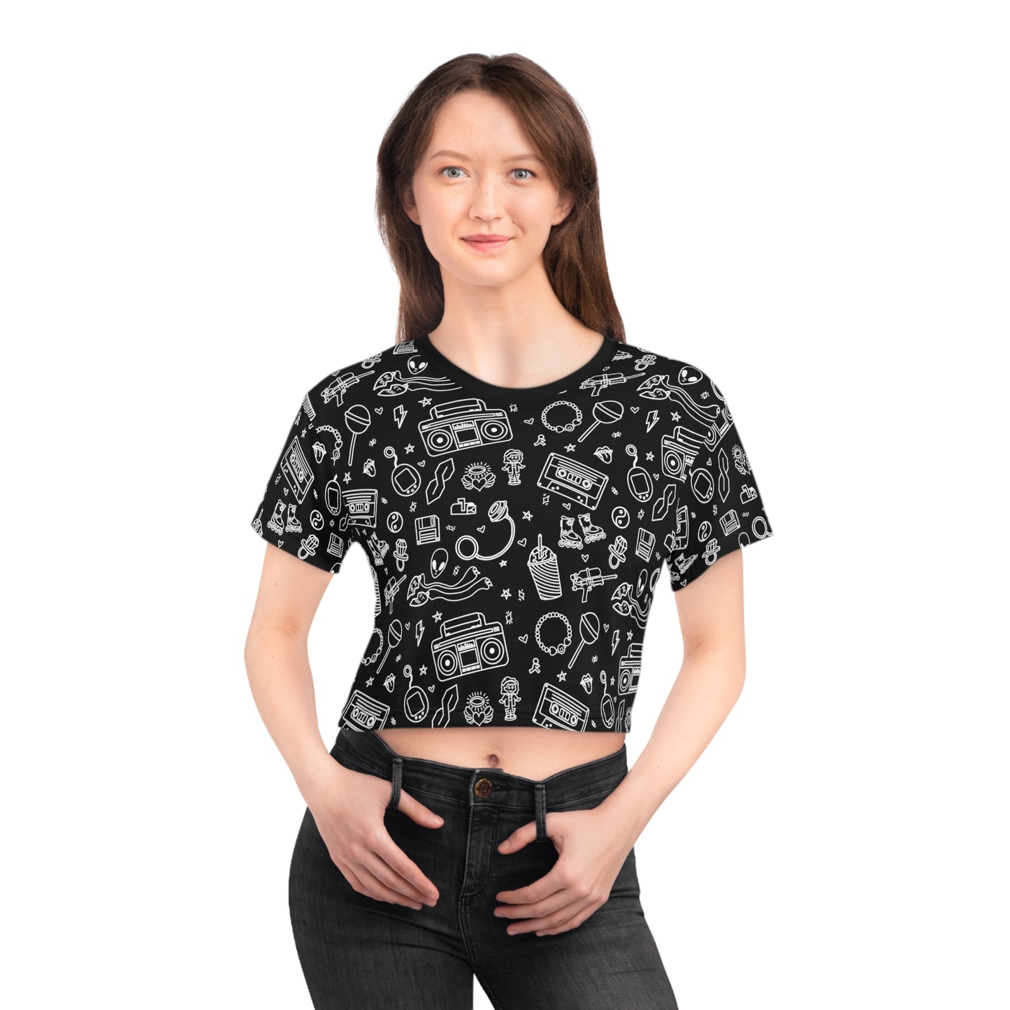 All That 90s Print Crop