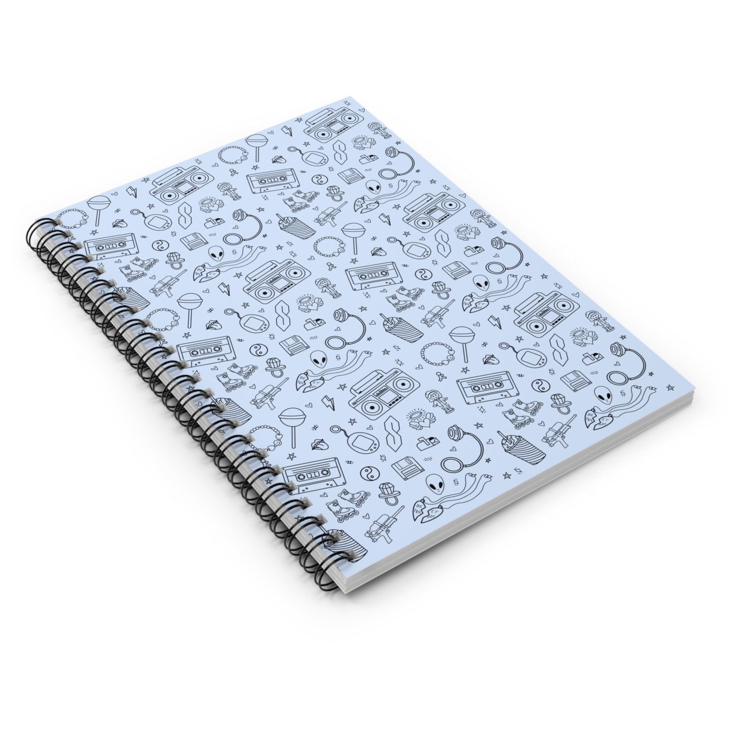 All That 90s Print Spiral Notebook - Ruled Line