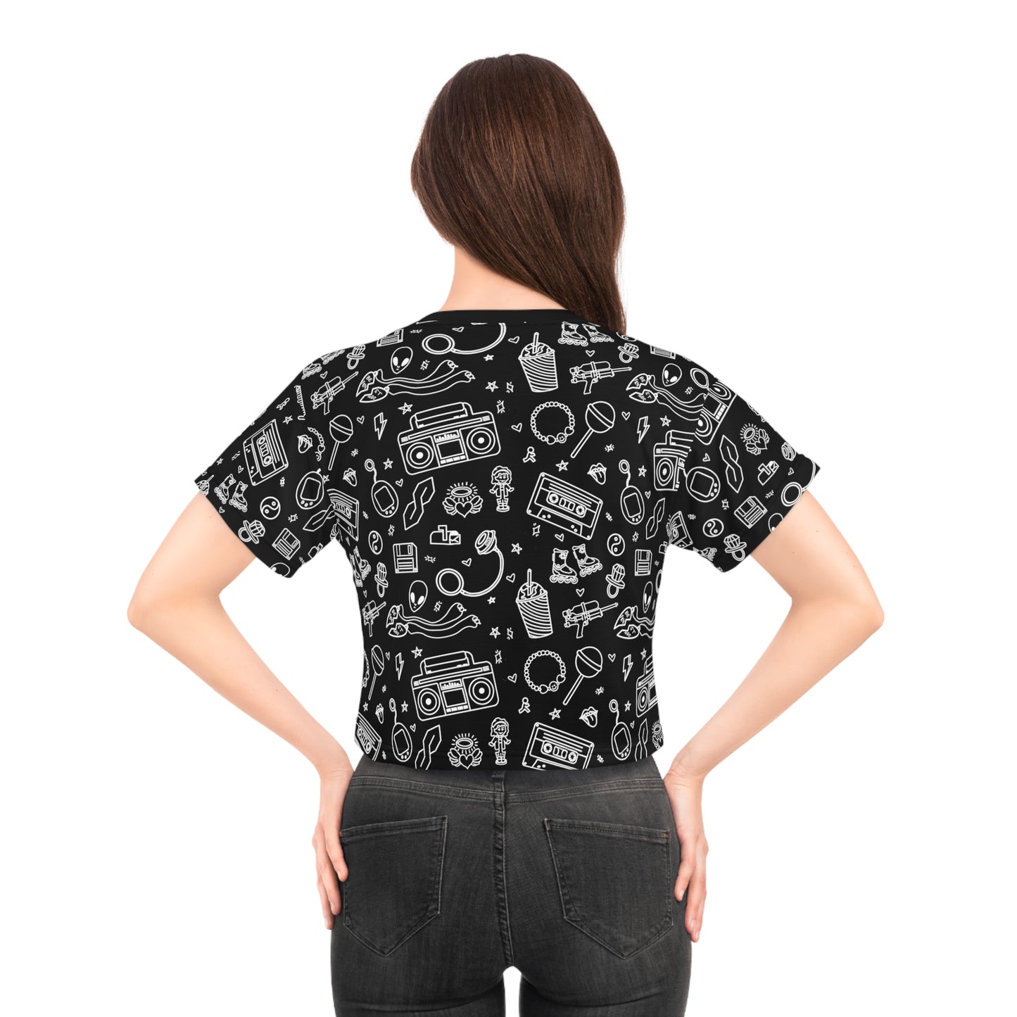 All That 90s Print Crop