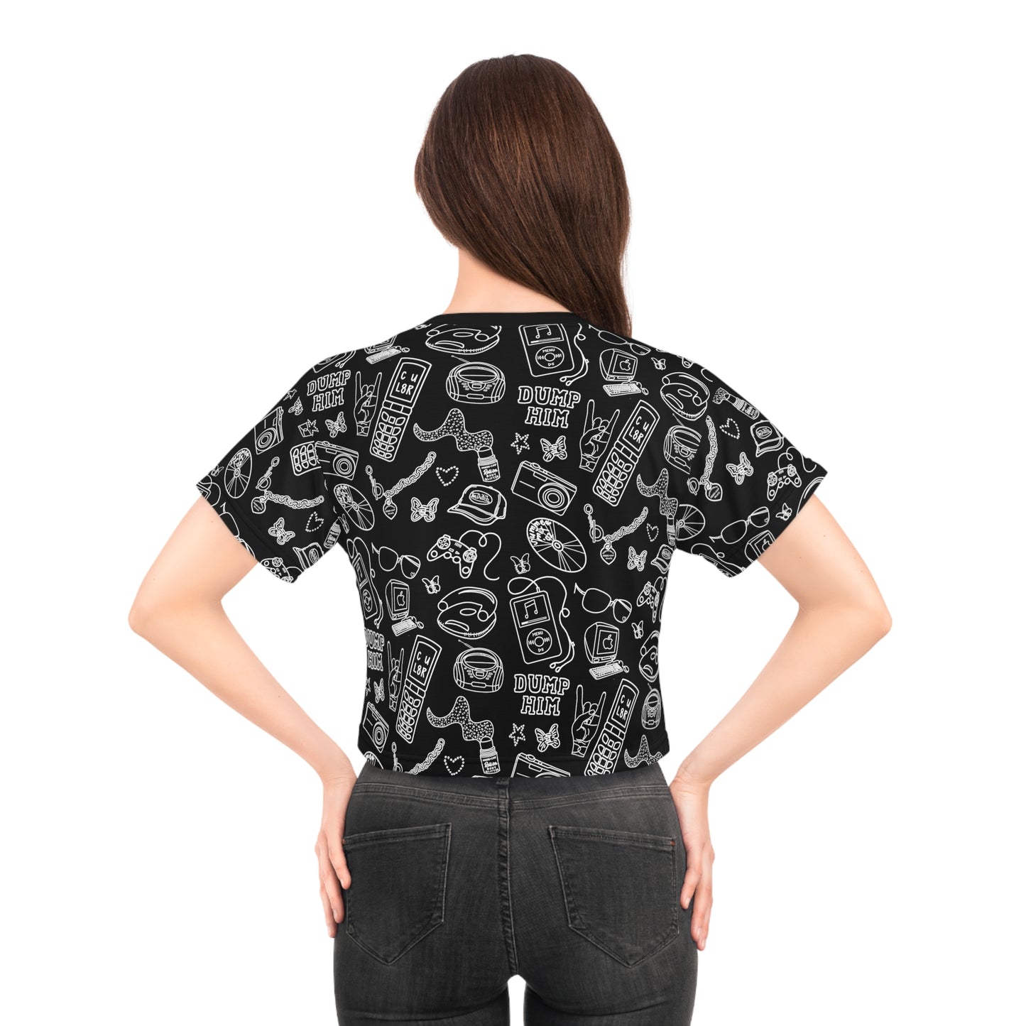 Totally 2000s Print Crop