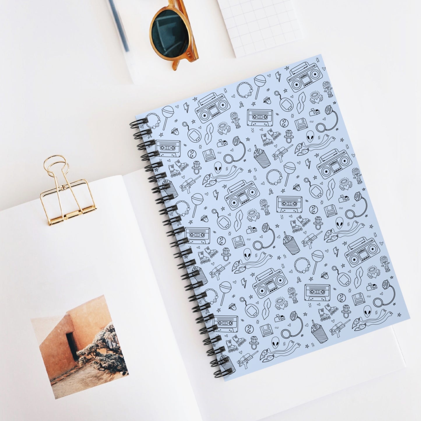 All That 90s Print Spiral Notebook - Ruled Line