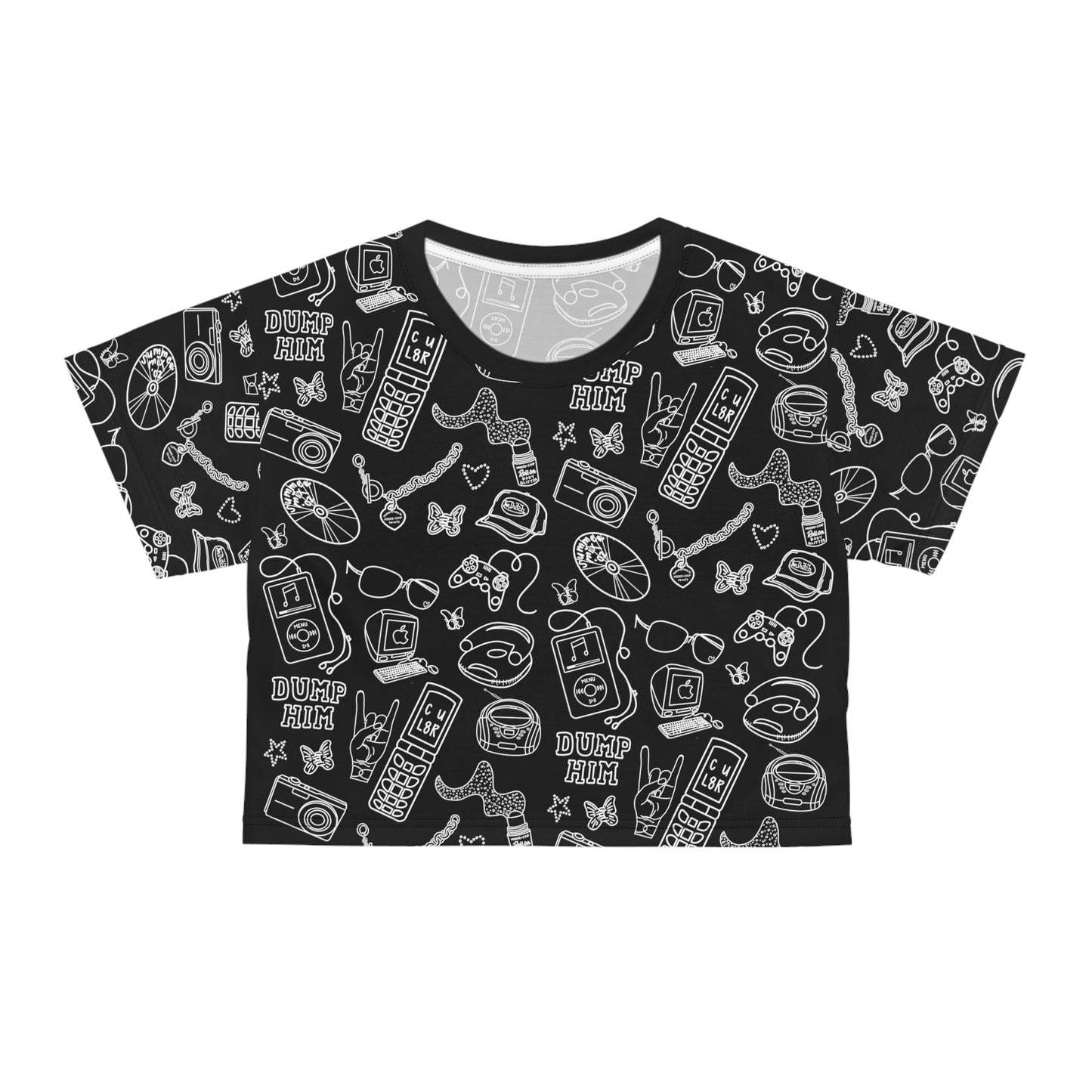 Totally 2000s Print Crop