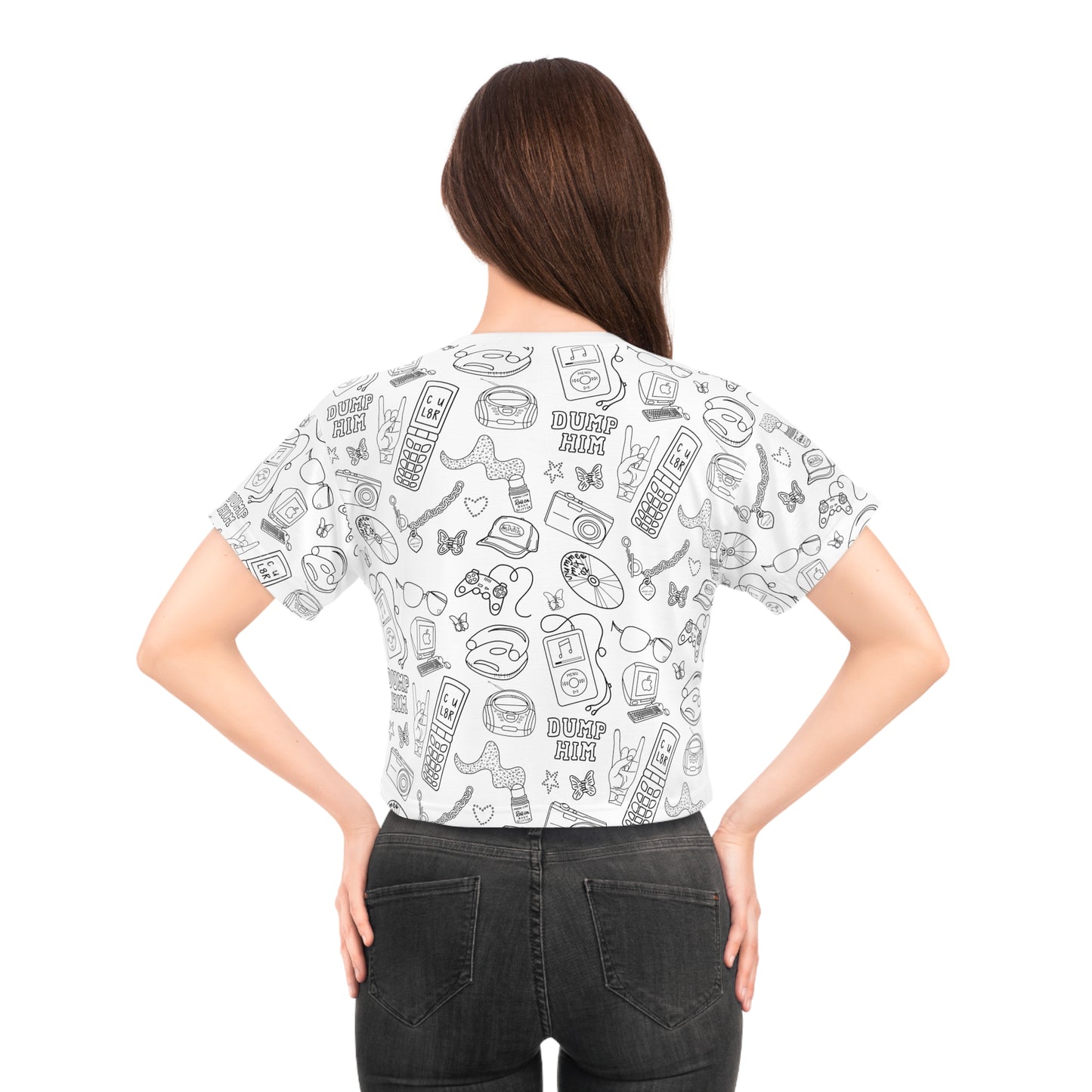 Totally 2000s Print Crop