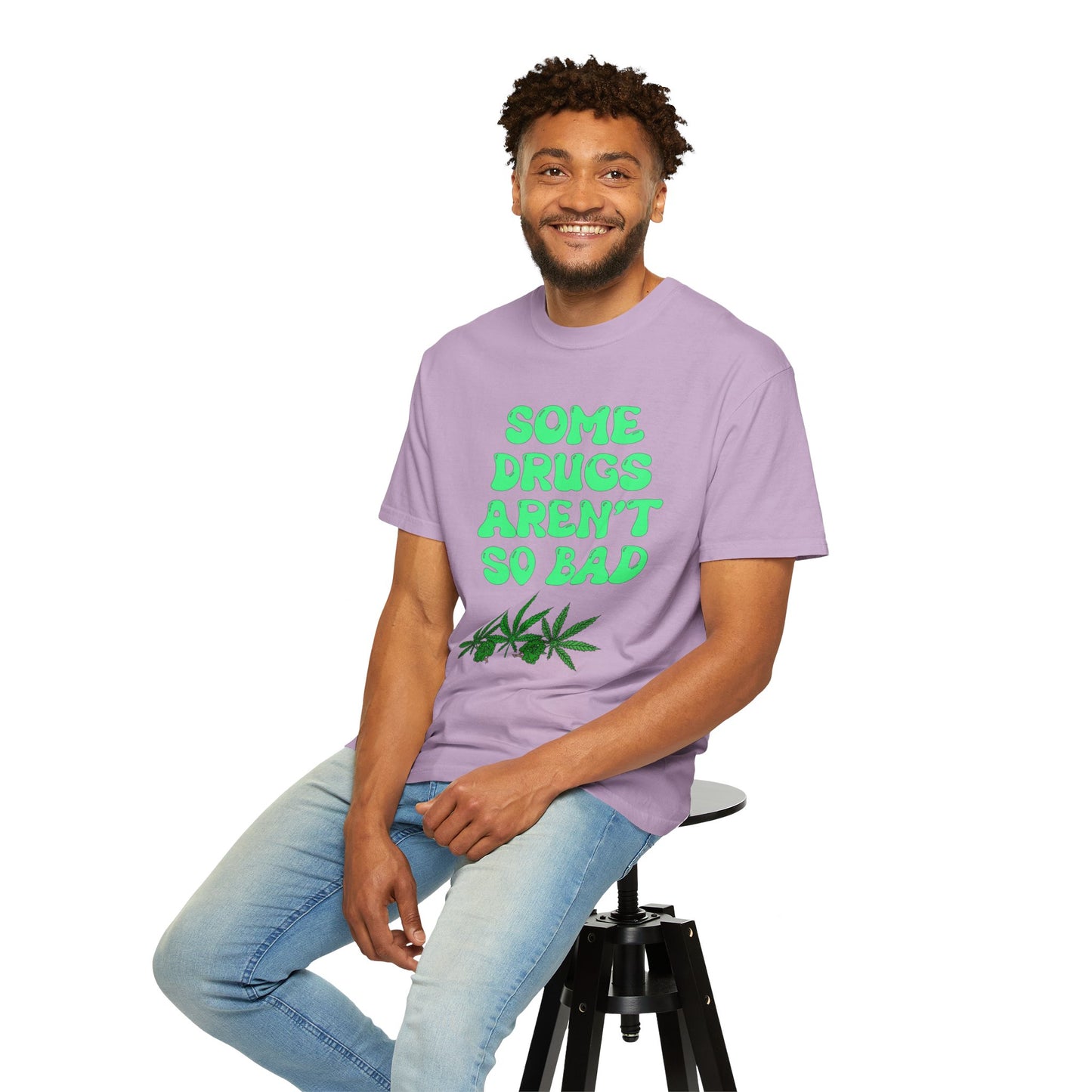 Some Drugs Aren't So Bad - Flower + Bud Crewneck Tee