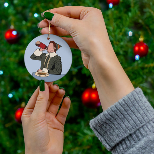 Buddy the Elf Breakfast  Ceramic Ornament