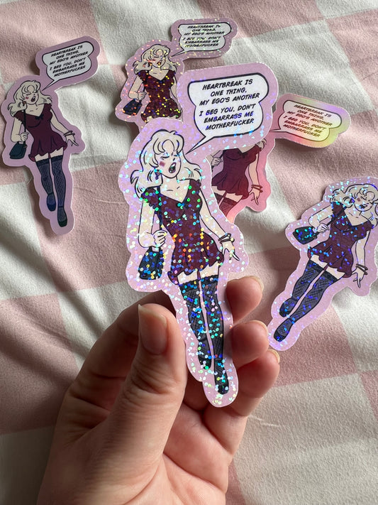 Please Please Please Comic Sticker