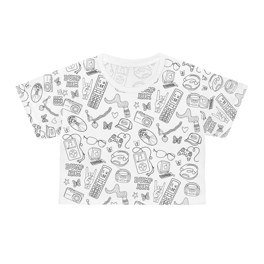 Totally 2000s Print Crop