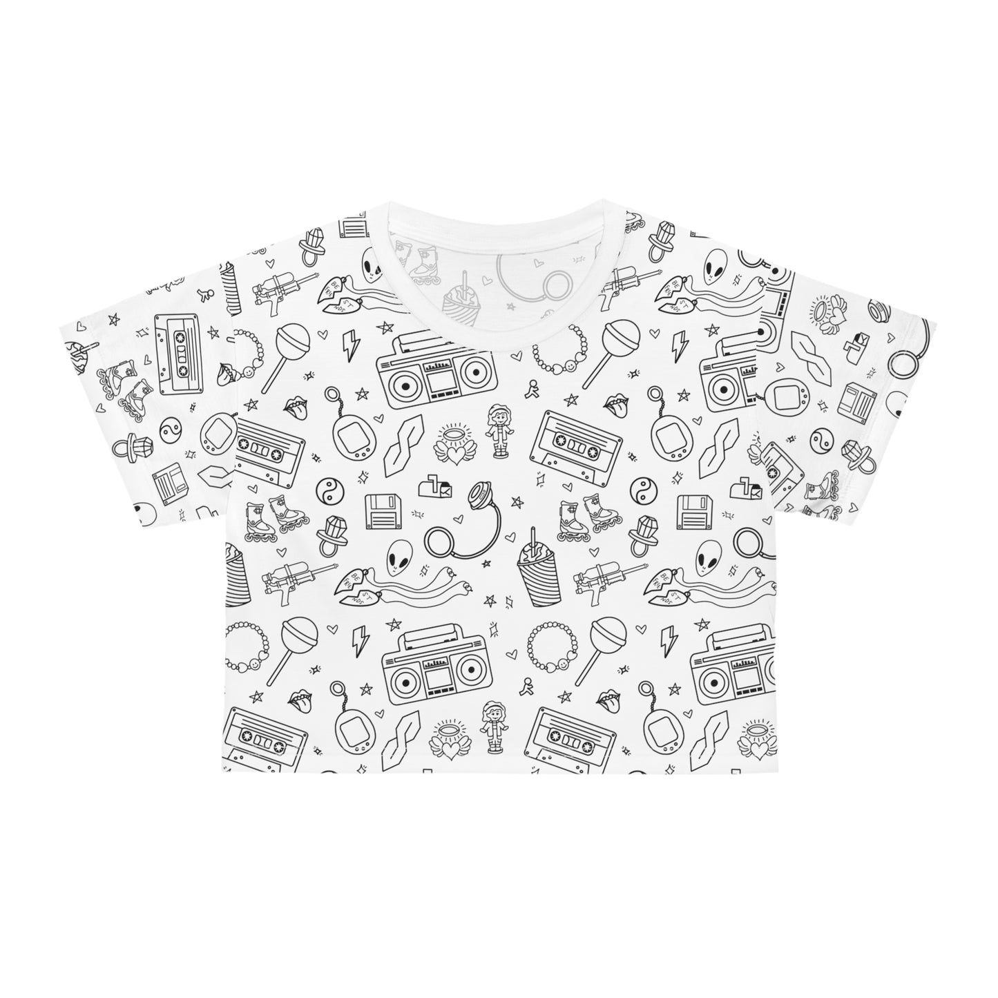 All That 90s Print Crop