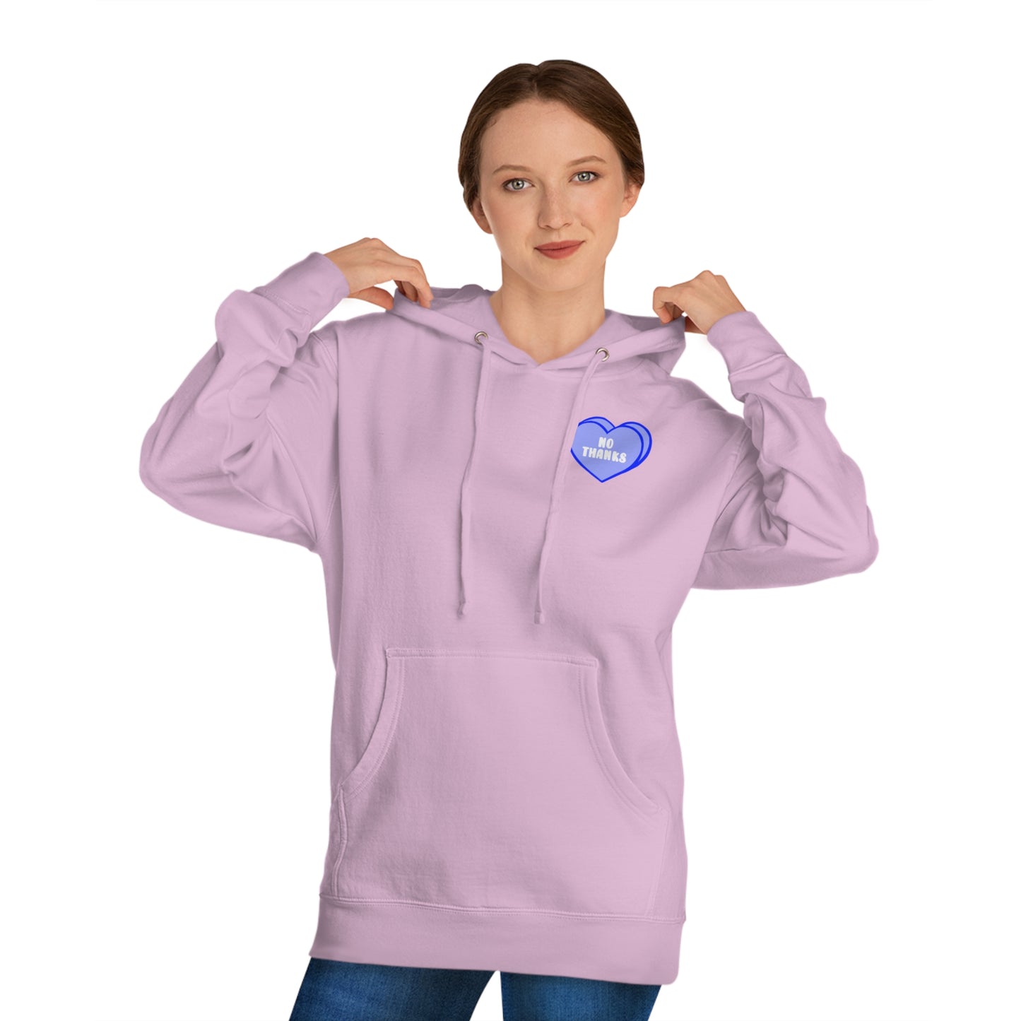 Candy Hearts No Thanks Unisex Hoodie