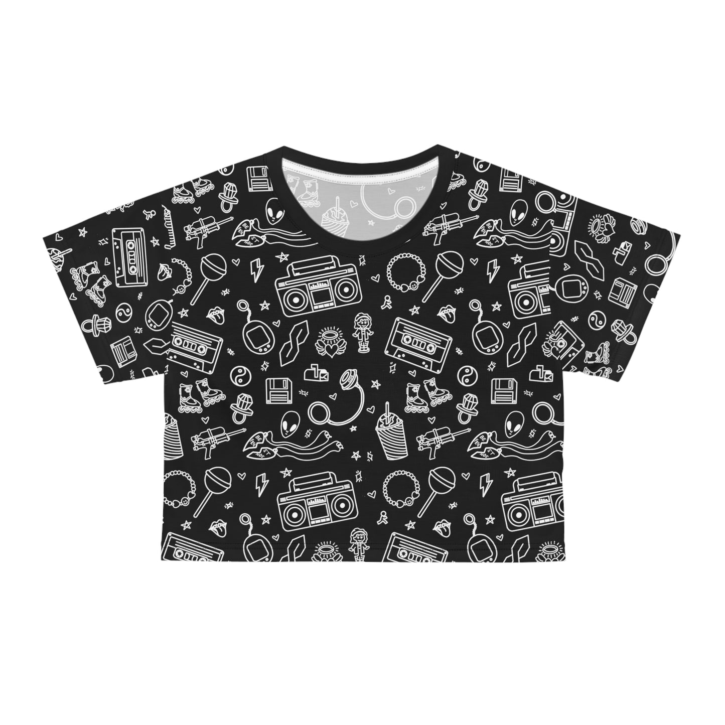 All That 90s Print Crop