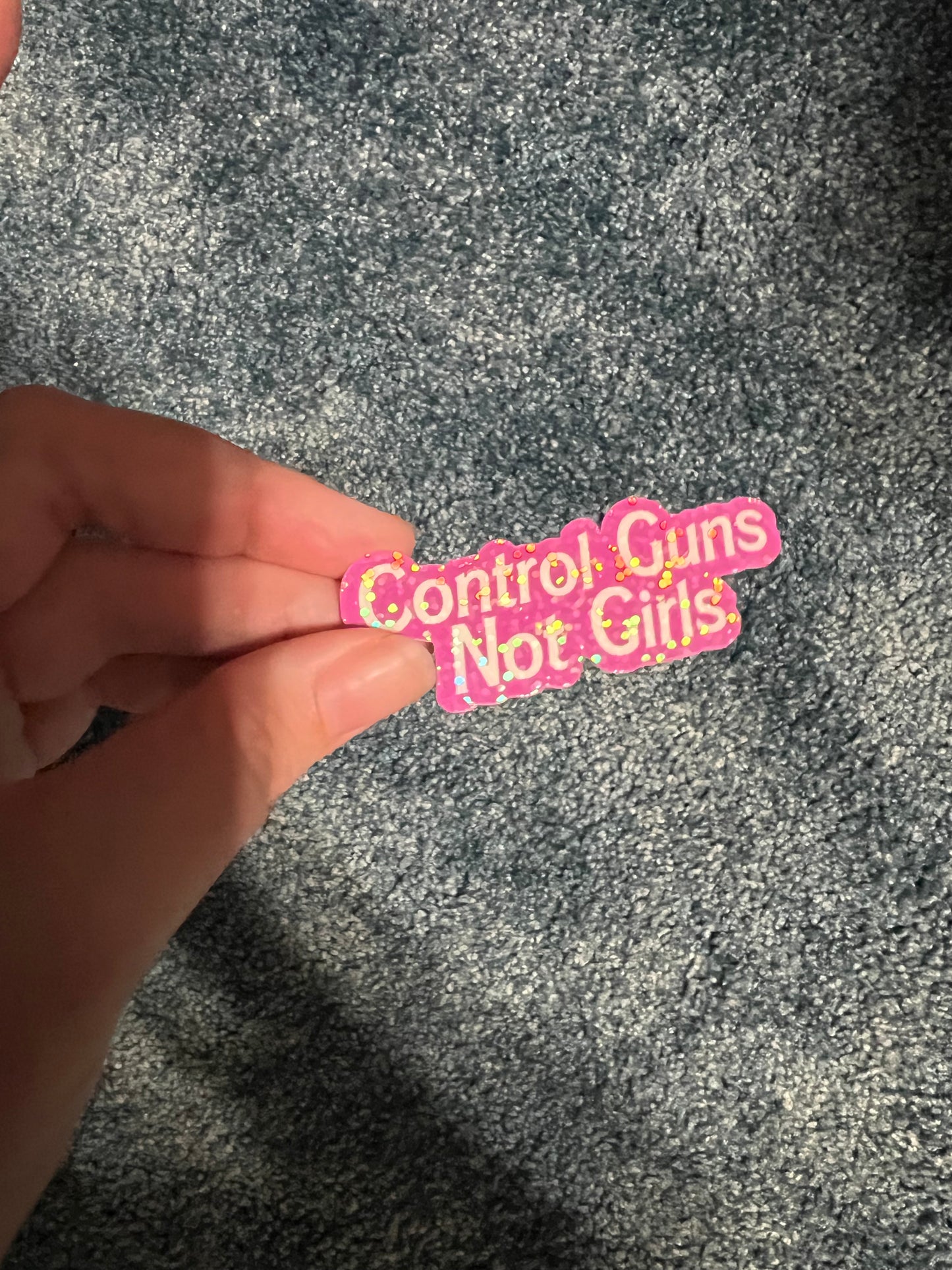 Control Guns Not Girls Sticker