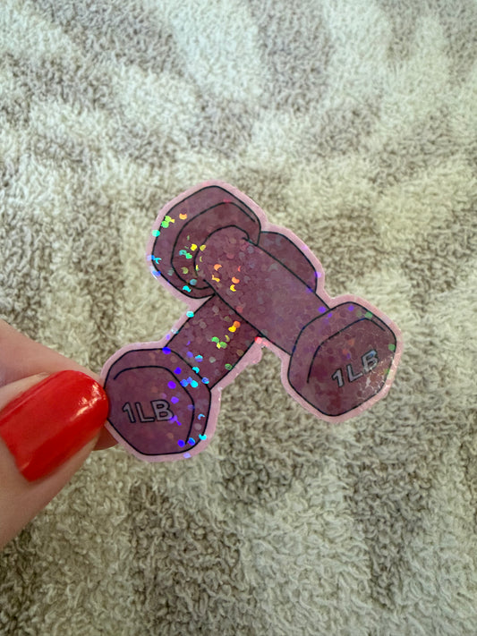 Death by Hand Weights Sticker