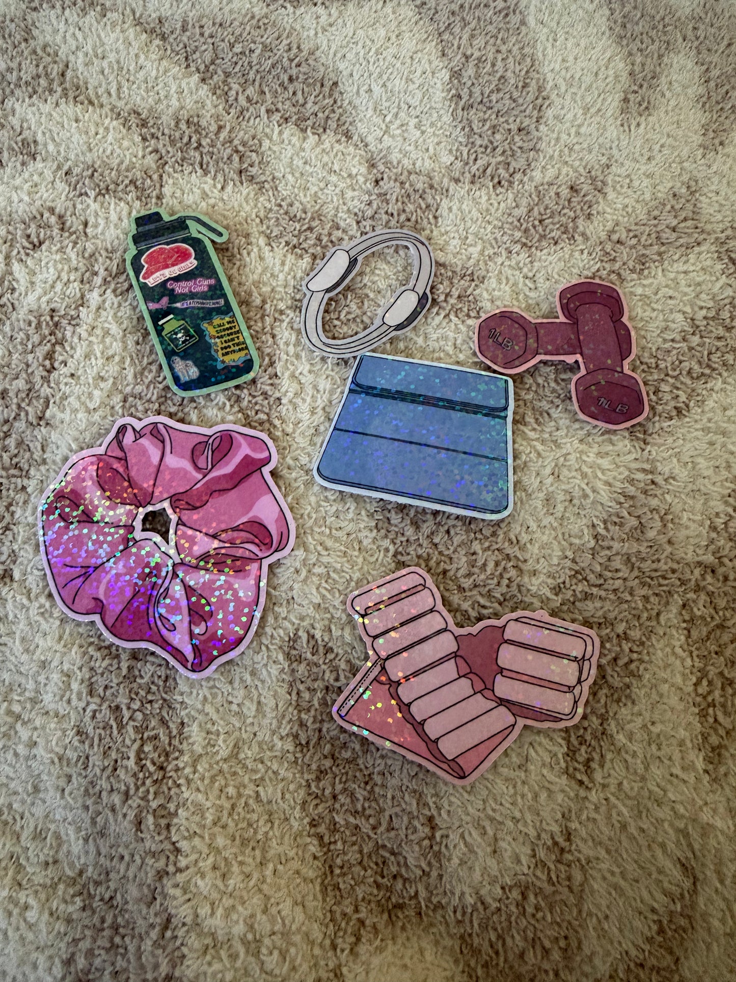 Hot Girls Do Pilates Sticker Set