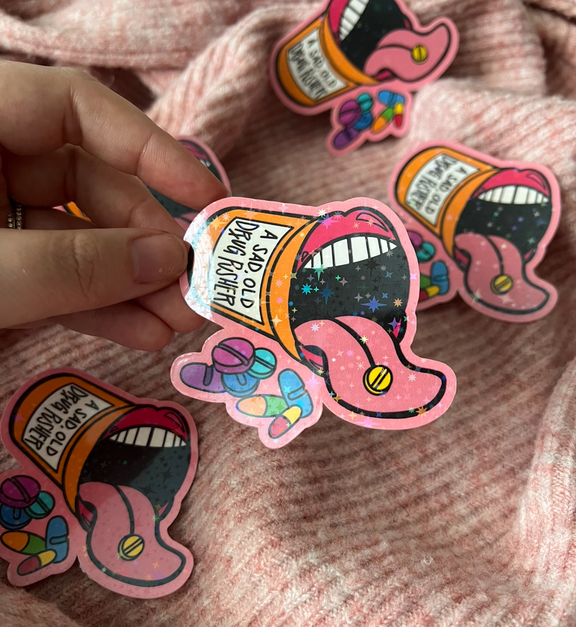 Sad Old Drug Pusher Sticker