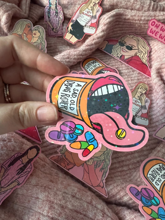 Sad Old Drug Pusher Sticker