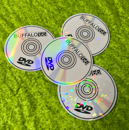 Wet Leg Buffalo 66 on DVD Holographic Sticker