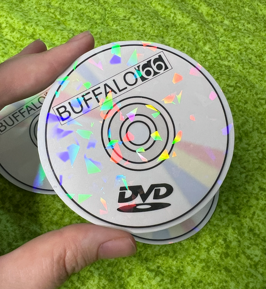 Wet Leg Buffalo 66 on DVD Holographic Sticker