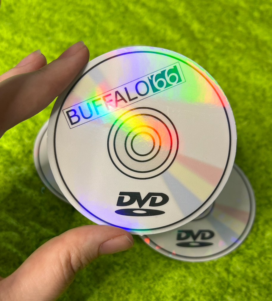 Wet Leg Buffalo 66 on DVD Holographic Sticker