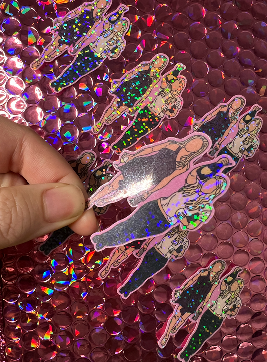 Ride or Die: Cameron and Drew Sparkle Sticker