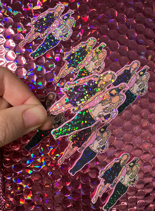 Ride or Die: Cameron and Drew Sparkle Sticker