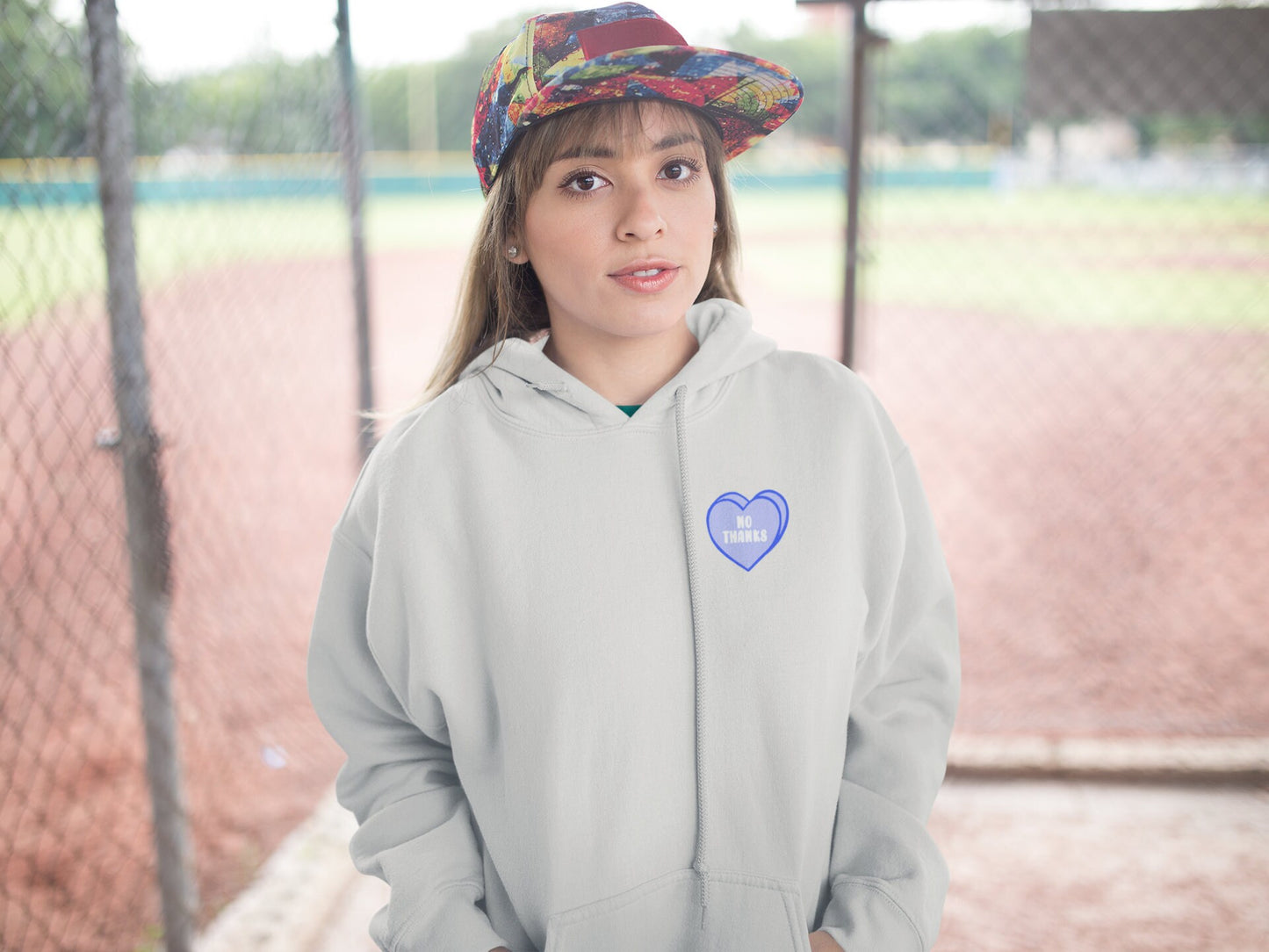 Candy Hearts No Thanks Unisex Hoodie