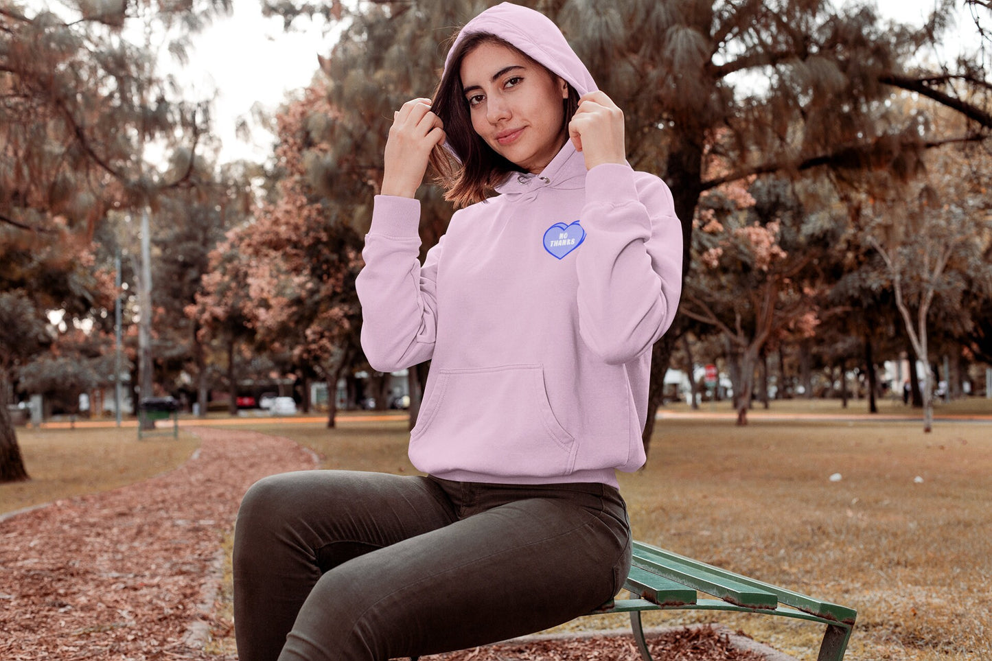 Candy Hearts No Thanks Unisex Hoodie