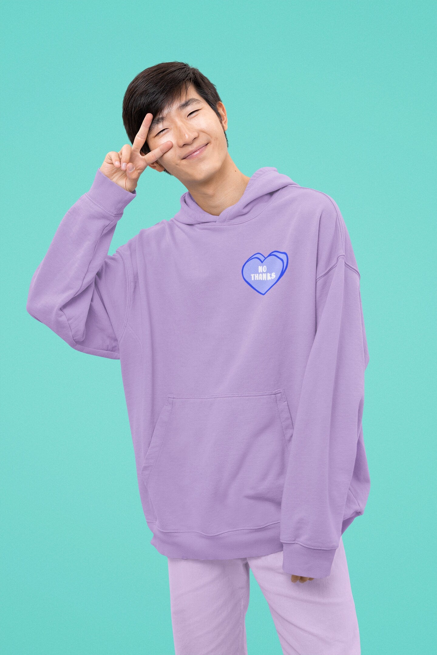 Candy Hearts No Thanks Unisex Hoodie