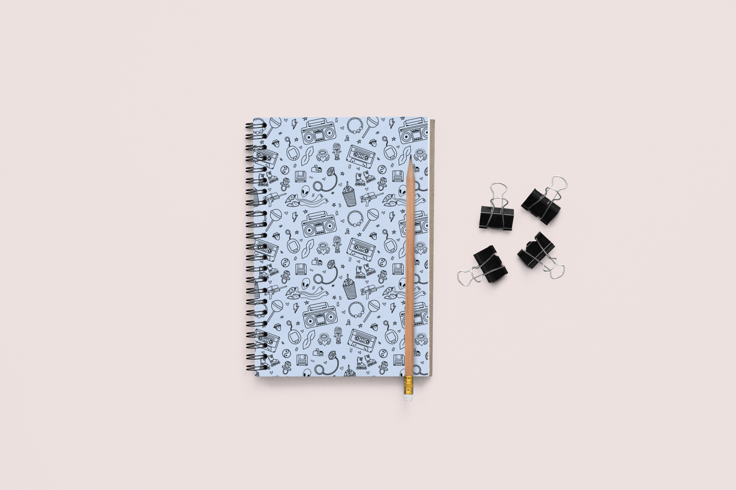 All That 90s Print Spiral Notebook - Ruled Line