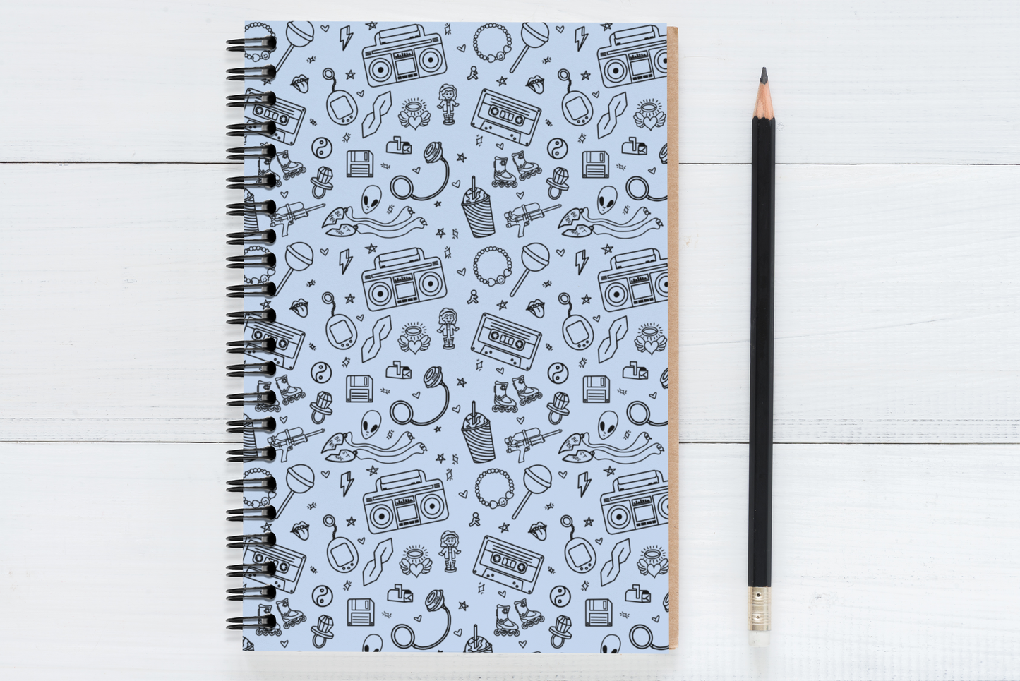 All That 90s Print Spiral Notebook - Ruled Line