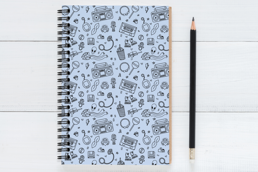 All That 90s Print Spiral Notebook - Ruled Line