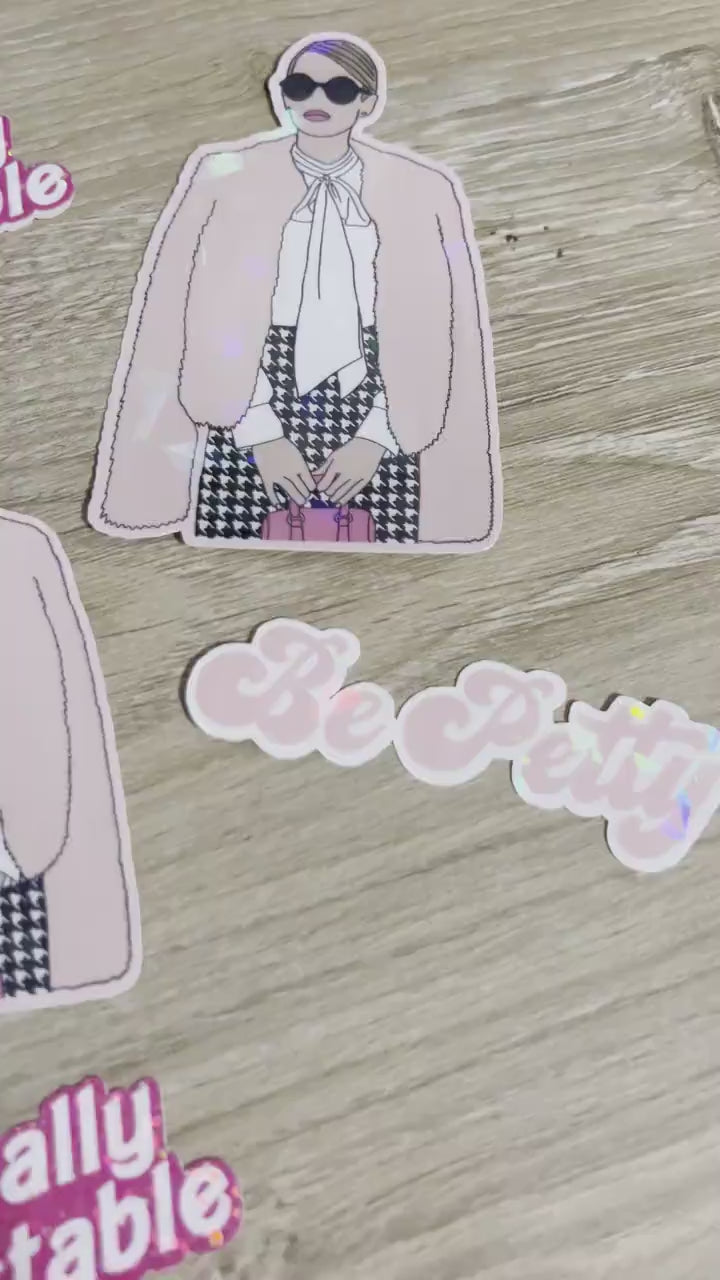 Be Petty Holographic Sticker