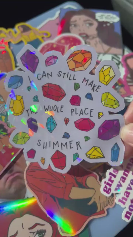 Bejeweled Midnights Holographic Sticker