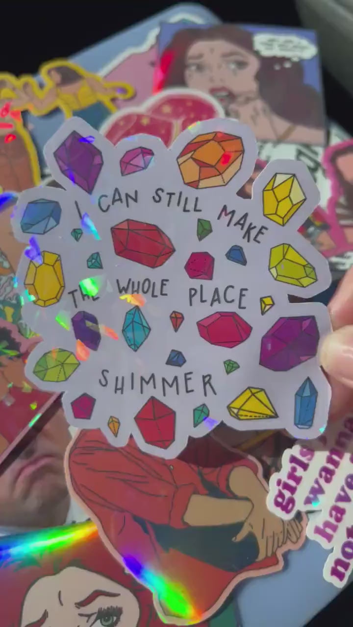 Bejeweled Midnights Holographic Sticker