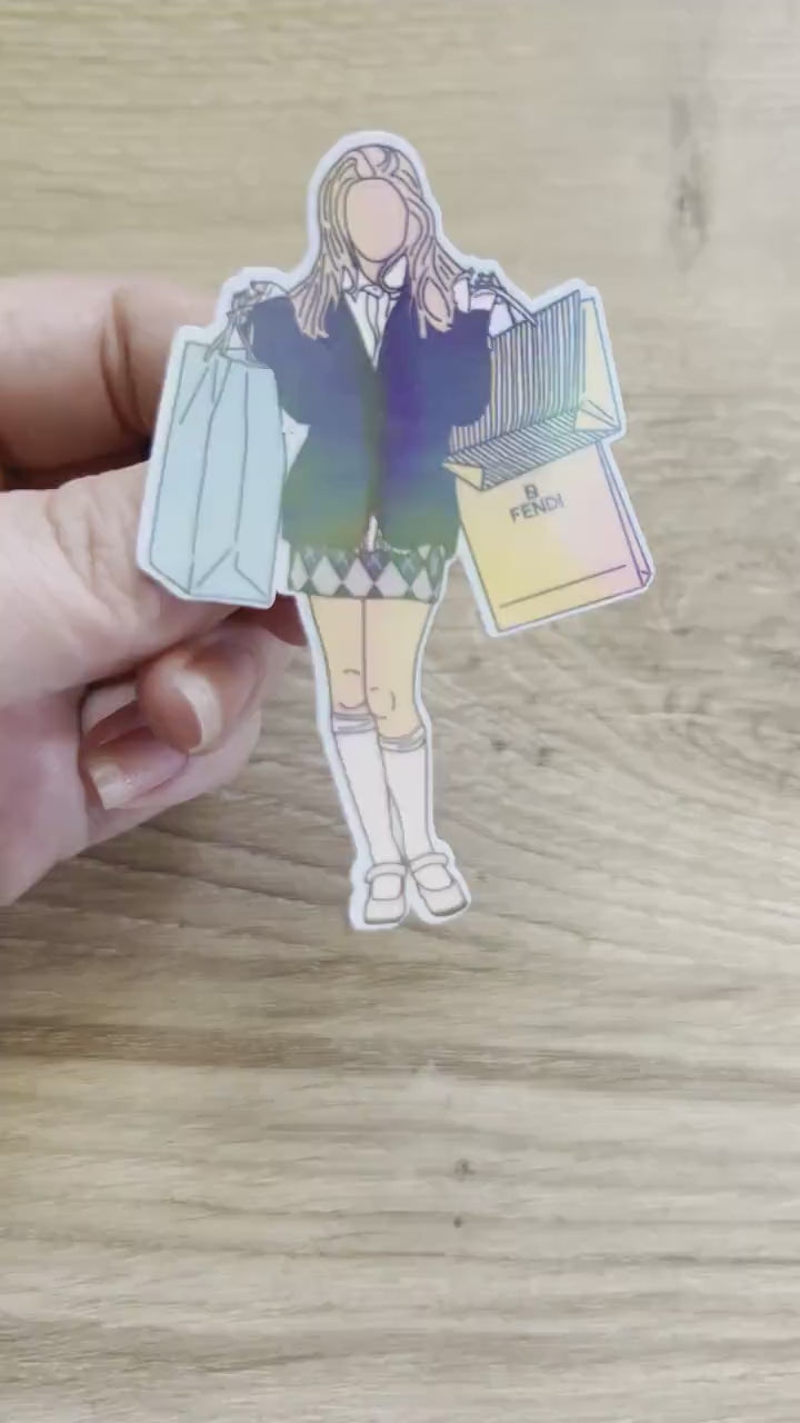 Cher Horowitz Shopping Clueless Sticker