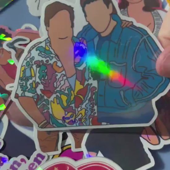 Chris Farley and Adam Sandler Sticker