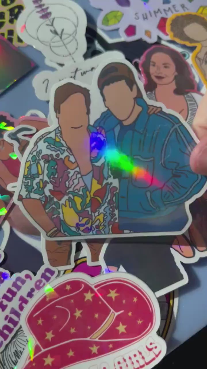 Chris Farley and Adam Sandler Sticker