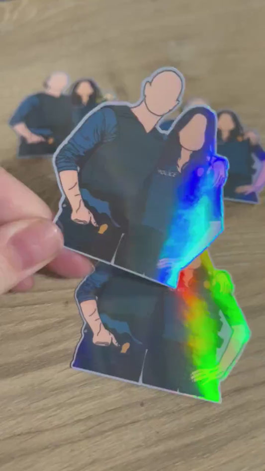 Elliot Stabler + Olivia Benson Law and Order SVU Sticker