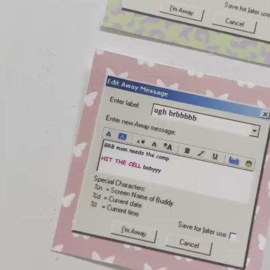 Perks of Being a Wallflower AIM Away Message Sticker