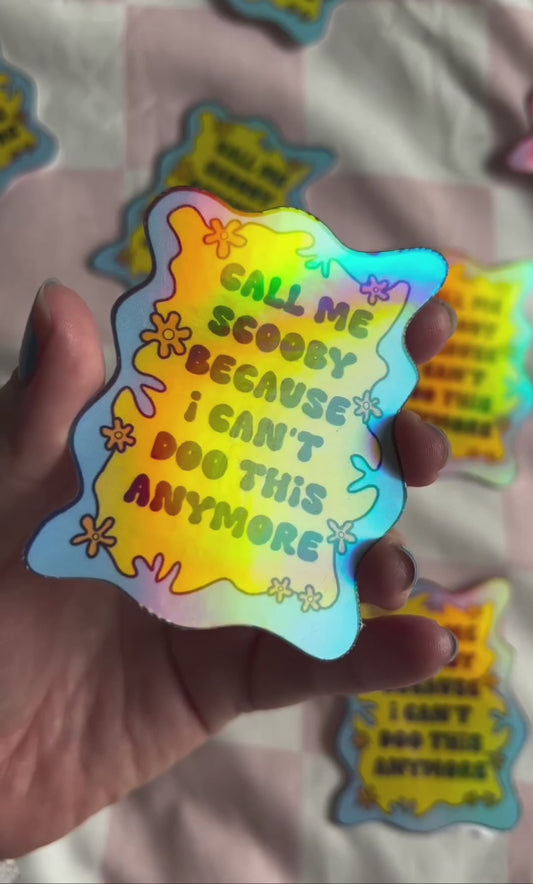 Dark Sc00by D00 Sticker