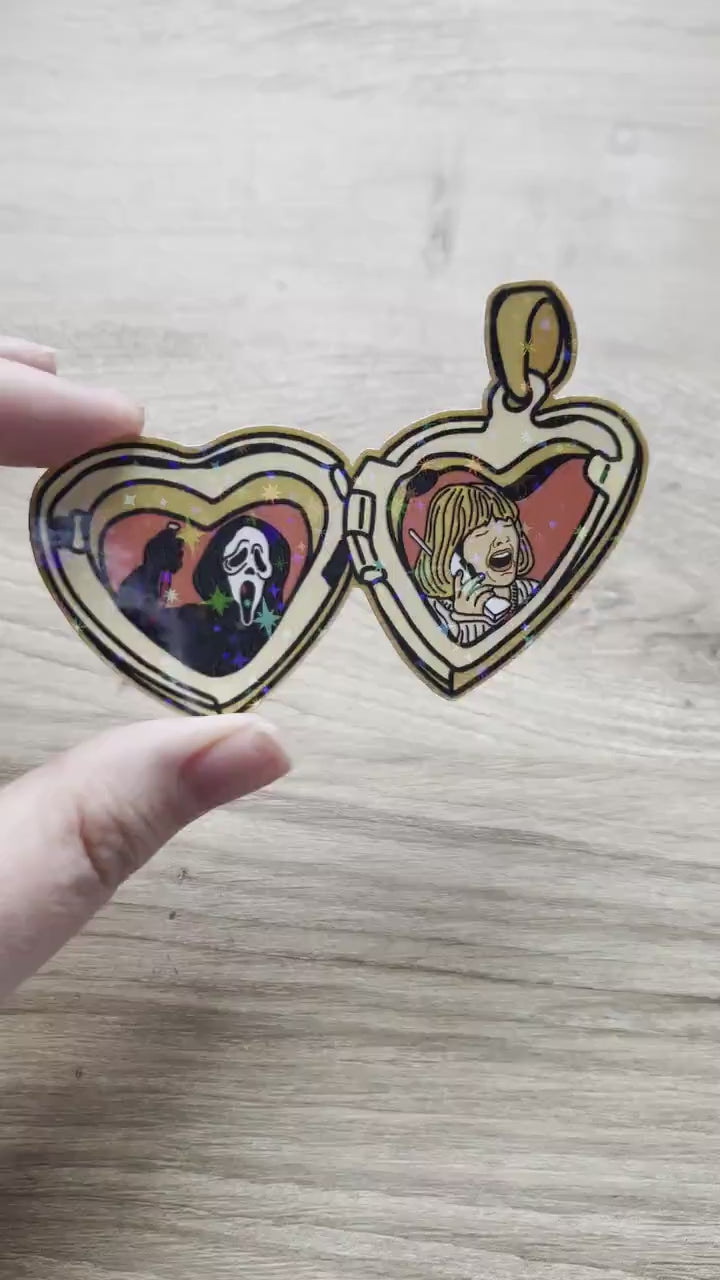 Scream Ghostface Locket Sticker