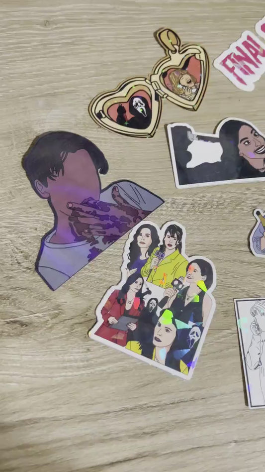 Amber Freeman Scream 5 Holographic Sticker