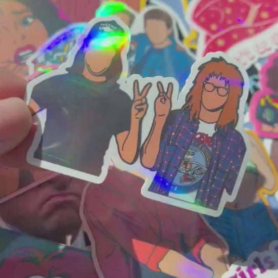 Wayne + Garth Sticker